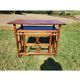 Bureau en bambou et rotin