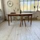 Beech and pine farmhouse table with spindle legs 170 cm