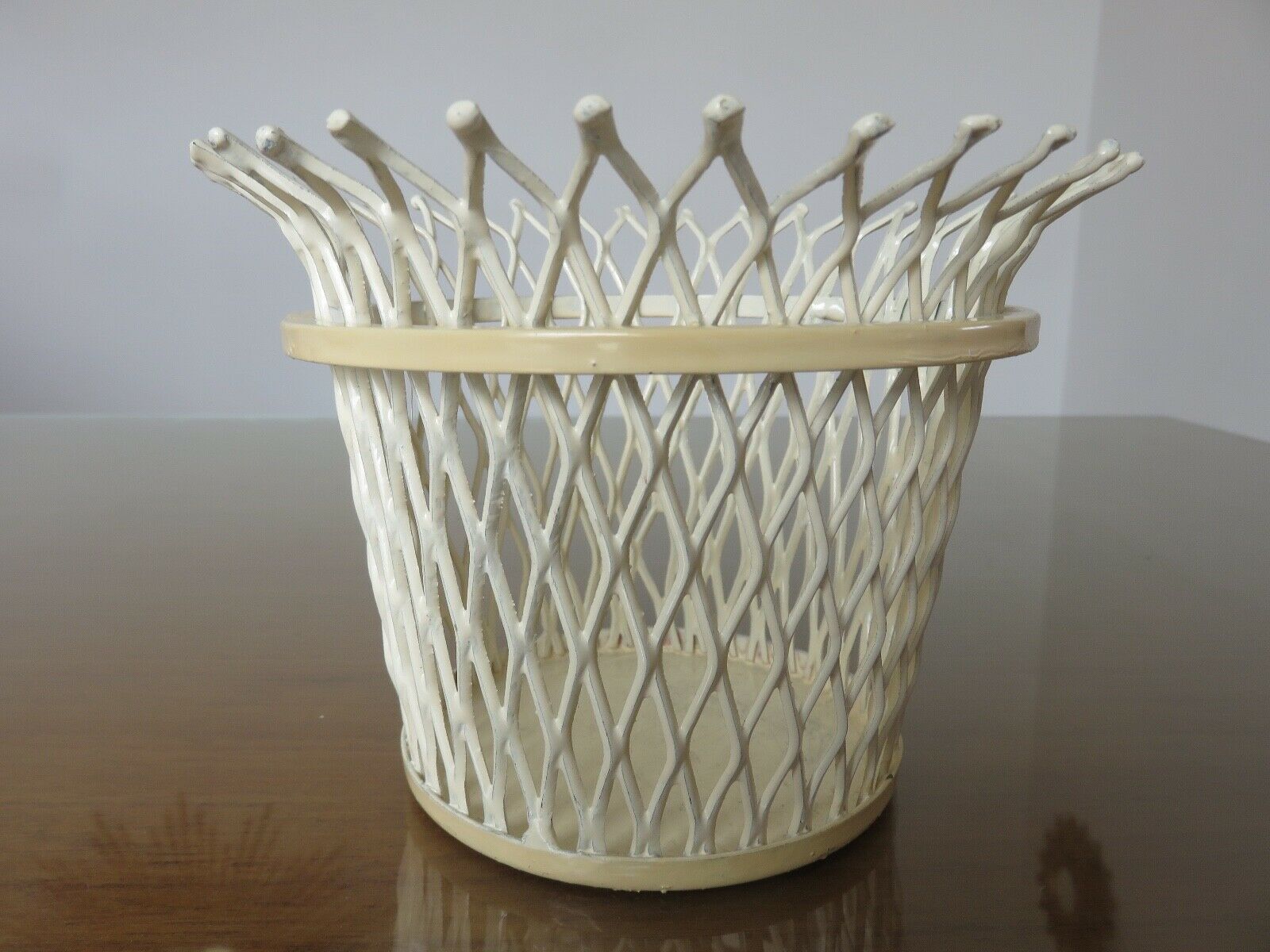 Mathieu Mategot pot cover in expanded metal from the 1950s