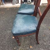 Pair of 19th century Restoration period armchairs