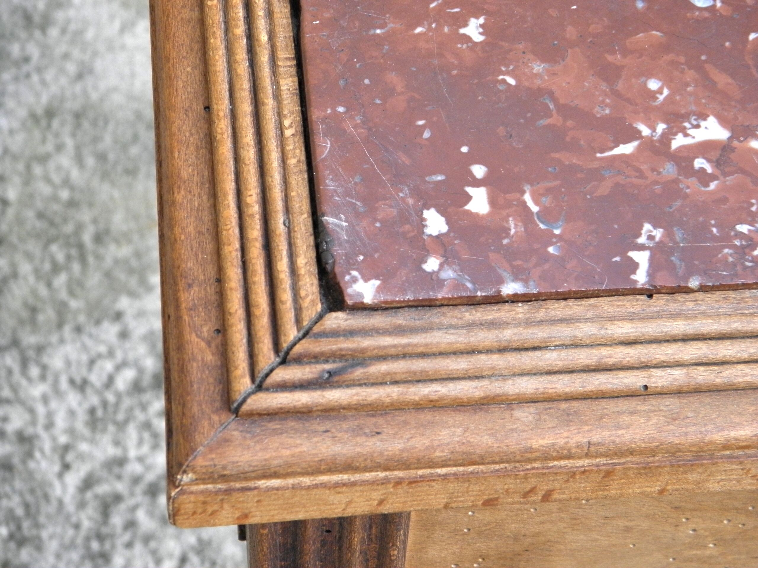 Marble tray side table