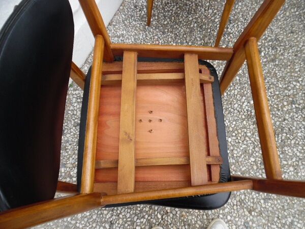 Series of six scandinavian chairs