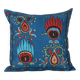 Vintage embroidered cushion cover 51x51 cm