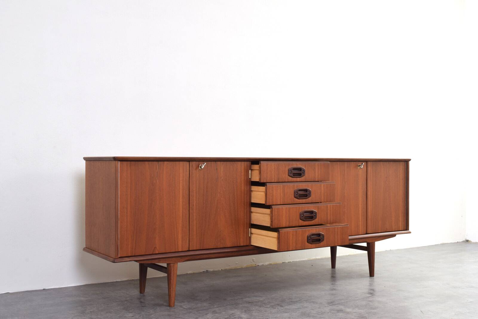Mid-Century Danish Teak Sideboard, 1960s.