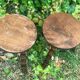 Pair of farm stools