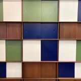 Large modular bookcase designed in the 1950s.