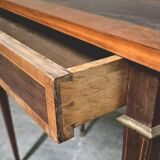 Small Louis XVI style desk in marquetry.