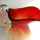 Broc crystal Baccarat red in gradient model Bamboo torso ribs, H 30 cm