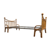 Vintage rattan bed