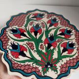 Flowery turkish trivet table mat