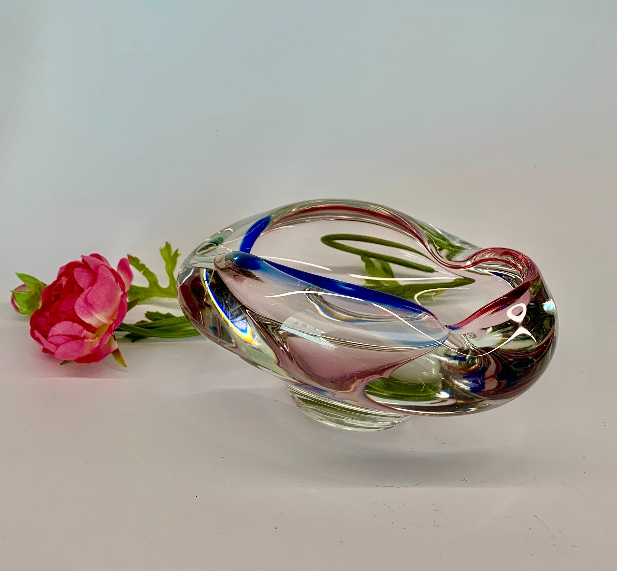 Bowl by Jozef Hospodka for Chribska Sklarna, 1960