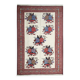Tapis Kilim Afshar Sumakh couleur crème, motif floral, fait main en laine, 212 x 120 cm
