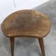 Tabouret tripode 1960 artisanal h43cm