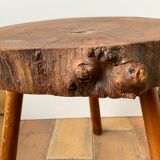 Brutalist tri-pod stool