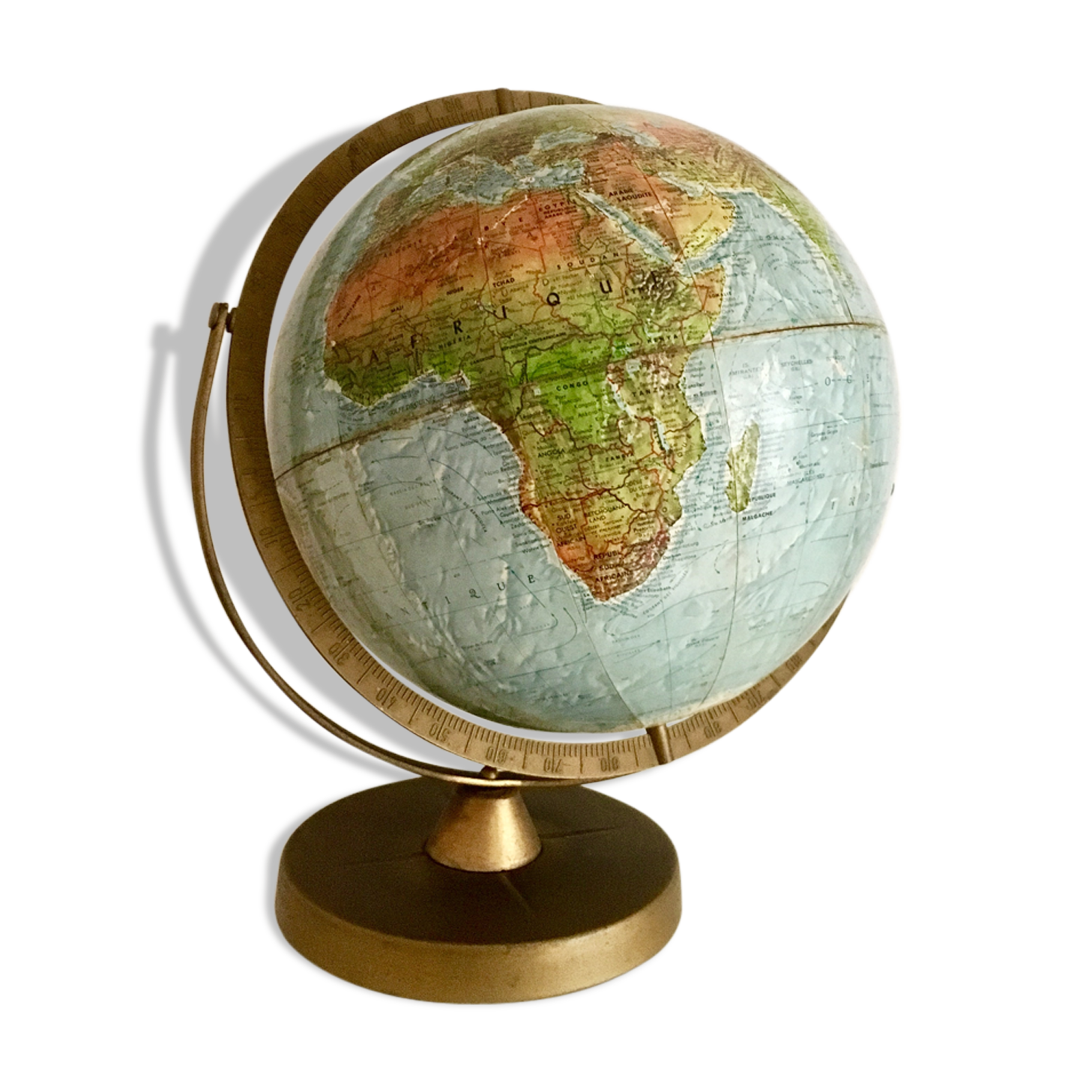 Globe terrestre en relief scanglobe a/s danemark, circa 1960 Selency