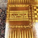 Table de jeu marquetée hollandaise du XIXe siècle