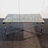 Vintage Eglomise Glass Coffee Table