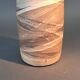 Vase rouleau en terre cuite peinte, La Borne vers 1960 par Anne-Marie Sybsema de Bay.