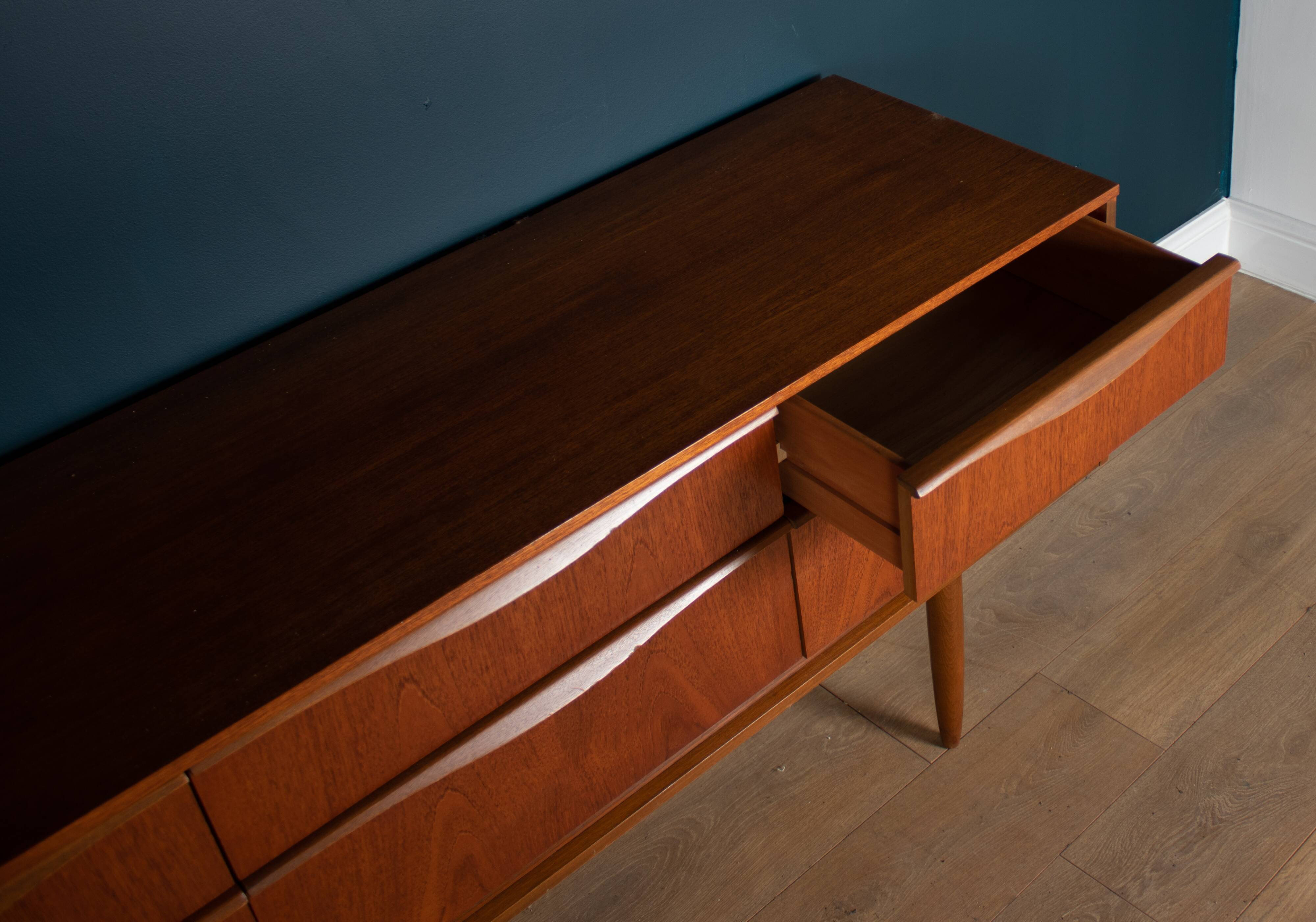 Restored Teak 1960s Austinsuite Chest Of Drawers Sideboard