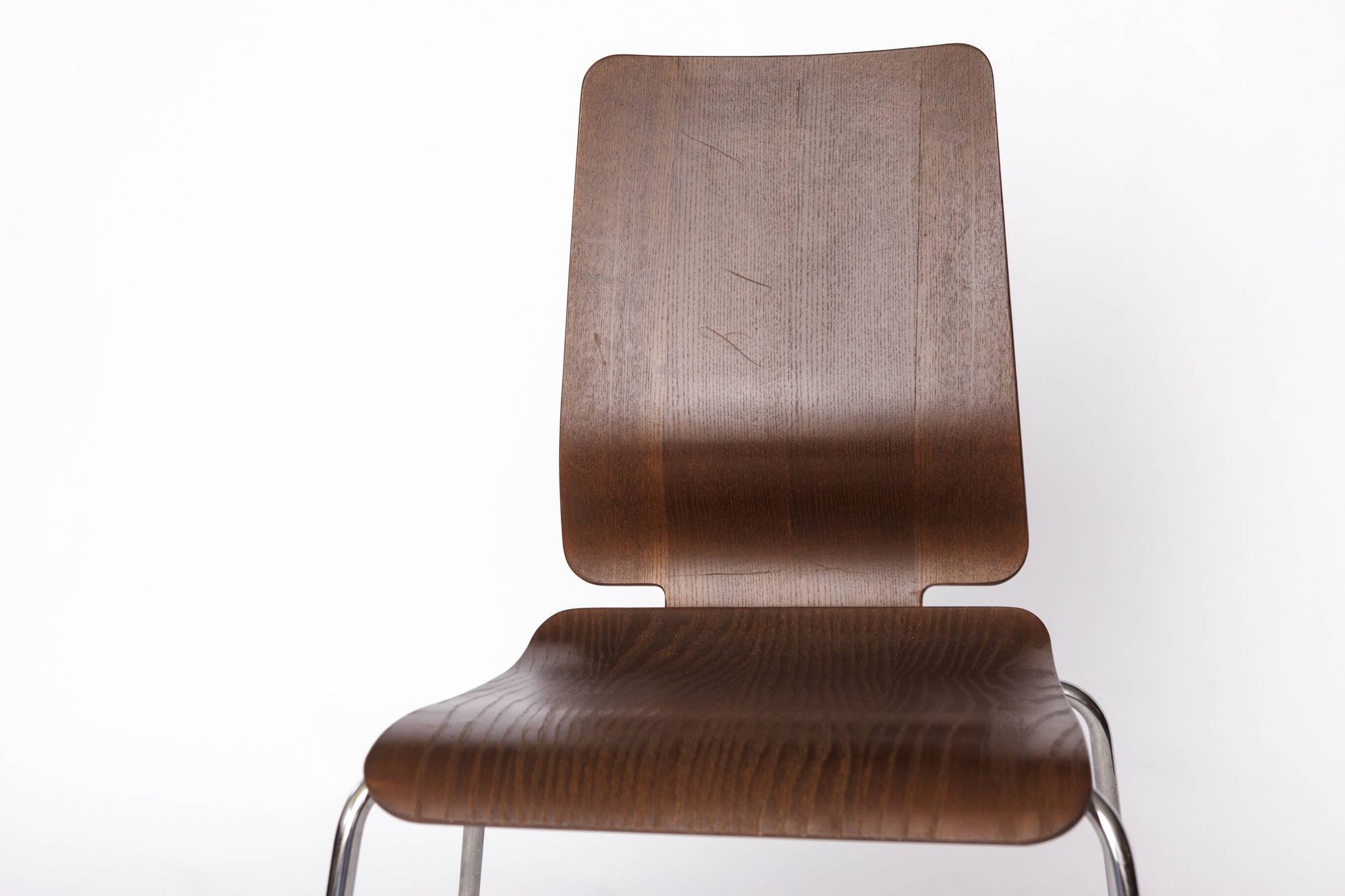 Chaise Gilbert IKEA – Chaise de salle à manger empilable vintage des années 1990, contreplaqué de teck