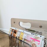 Vintage plexiglass magazine rack