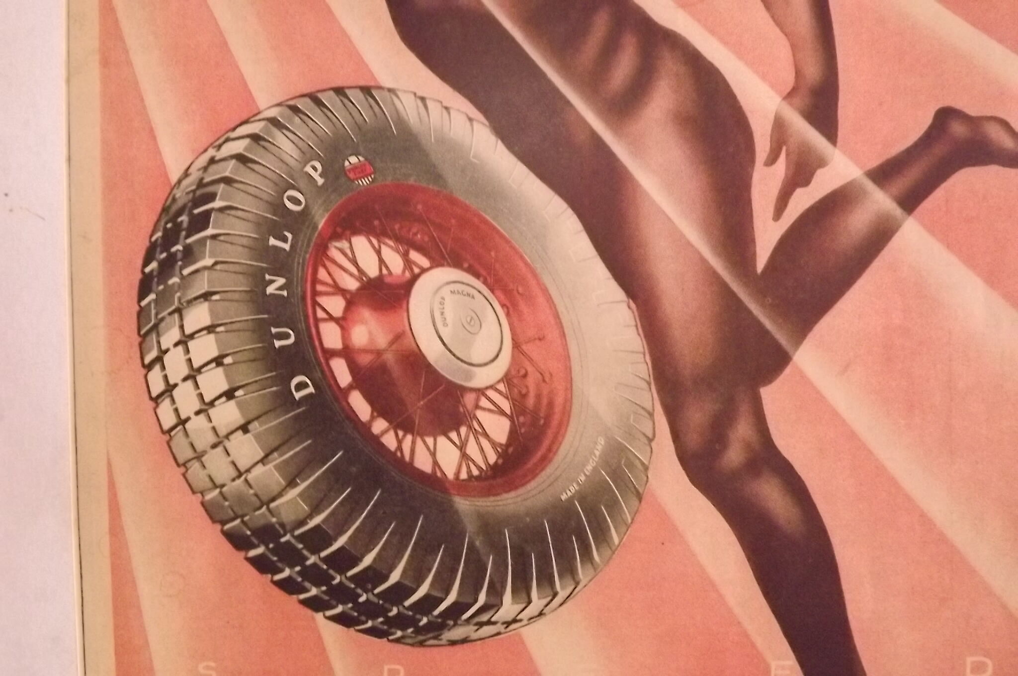 Affiche Pub Dunlop 1934