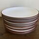 set of 12 flat plates in glazed earthenware Siena by KMK Scandinavia 1965