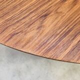 Round extendable Scandinavian table, teak, 1960s