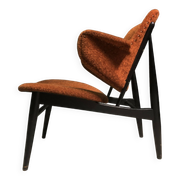 1950s Shell Chair by Ib Kofod-Larsen for Christensen & Larsen, Denmark