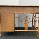 Vintage rattan desk