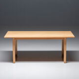 Coffee table in soap treated oak, carl malmsten, 1960's, sweden