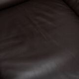 DS-2011 Armchair by De Sede, dark brown leather lounge