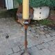 Wrought iron floor lamp by Jean Pierre Ryckaert