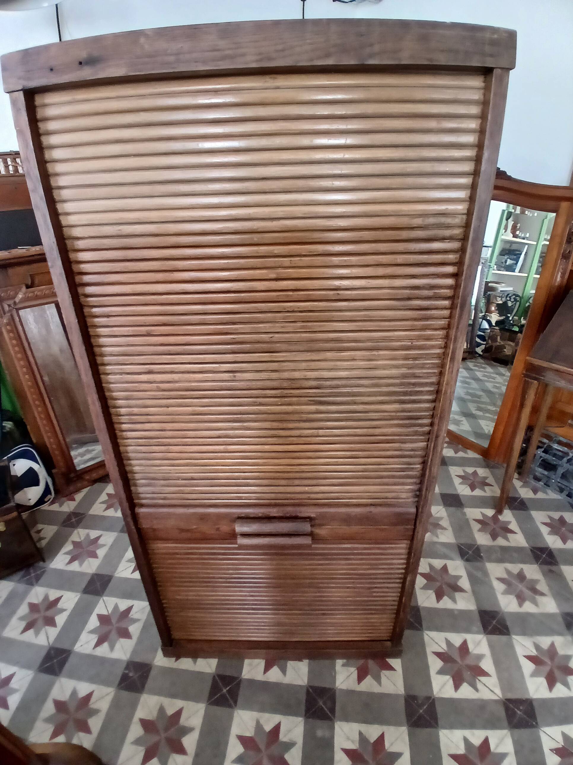 Oak roll-top furniture