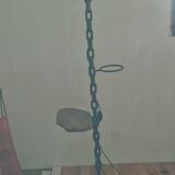 Lampadaire chaîne vintage, travail artisanal