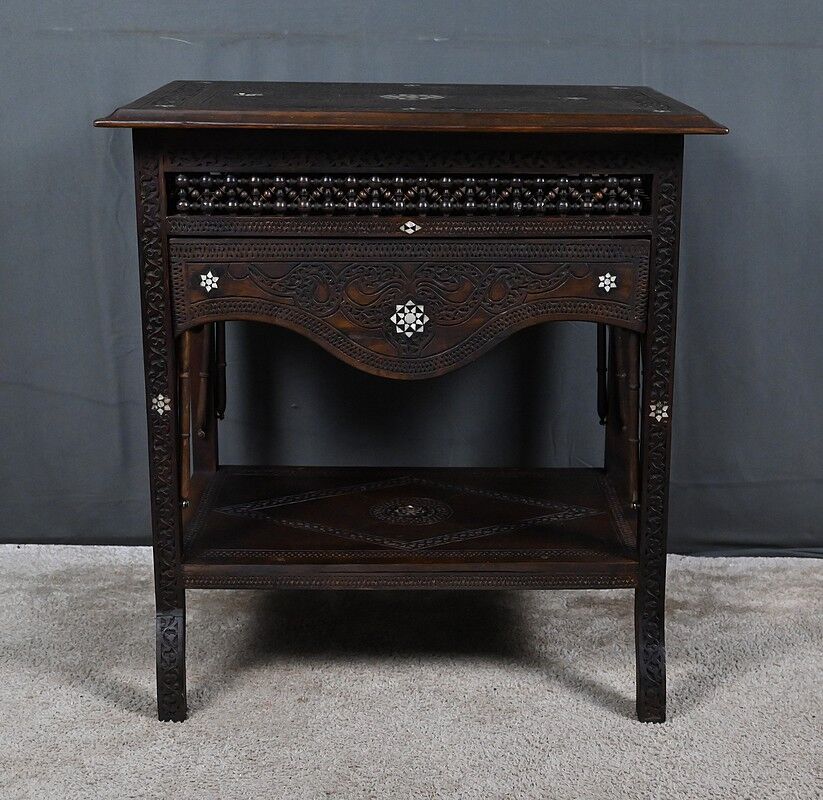 Syrian walnut table – late 19th century