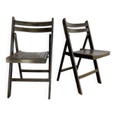 Set of 2 Vintage Folding Chairs