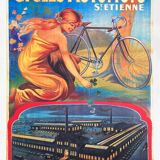 Affiche vintage cycles automoto