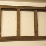 Flat roof ladder made of old wood