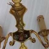 Louis XV style double bronze wall light