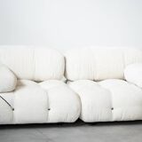 Camaleonda, B&B 2-seater sofa and 3-seater sofa in bouclè fabric, 1970