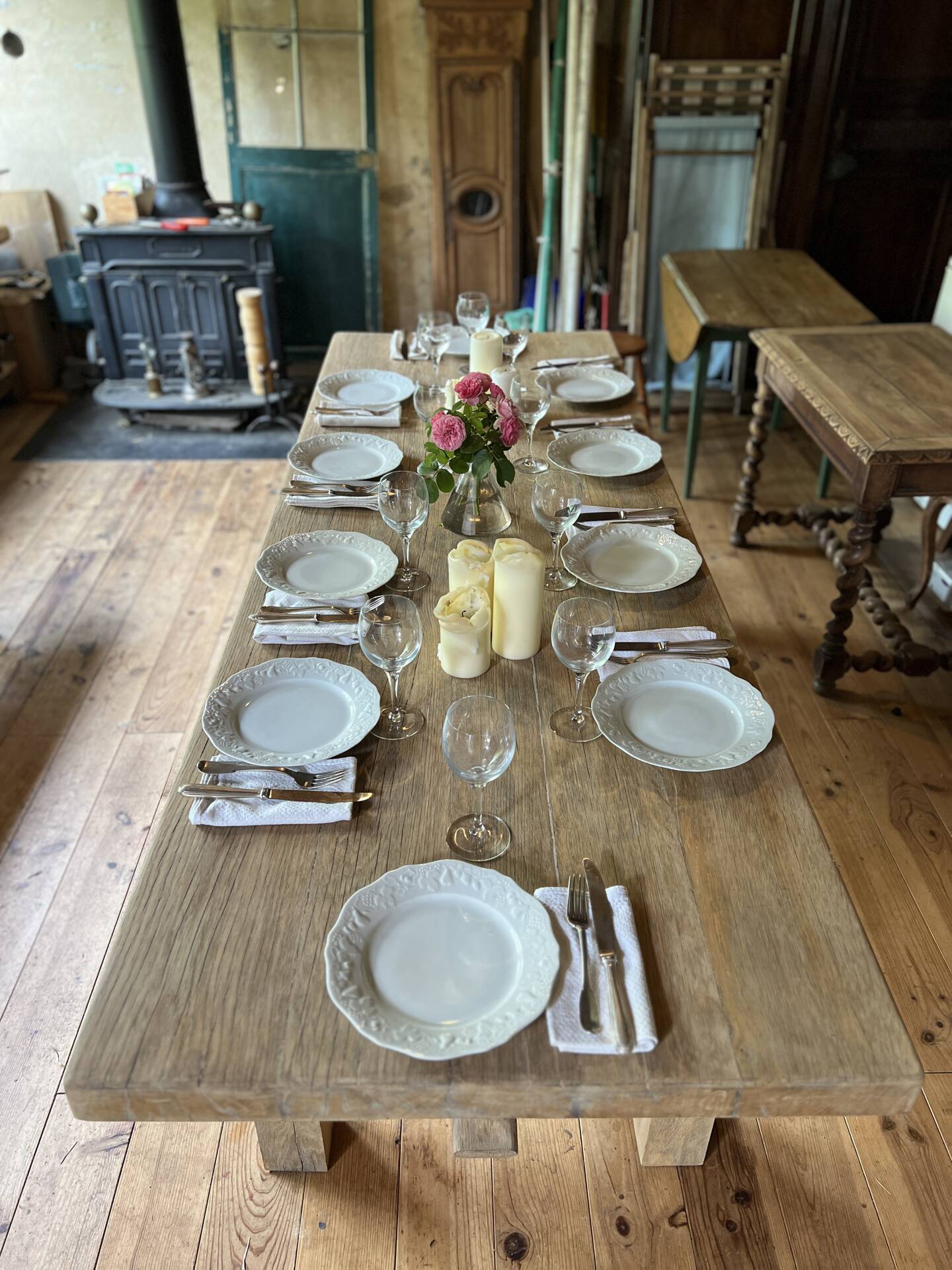 Farmhouse table - solid elm
