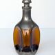 Decanter, carafe, amber bottle - pewter, glass - ZEISTER PEWTER