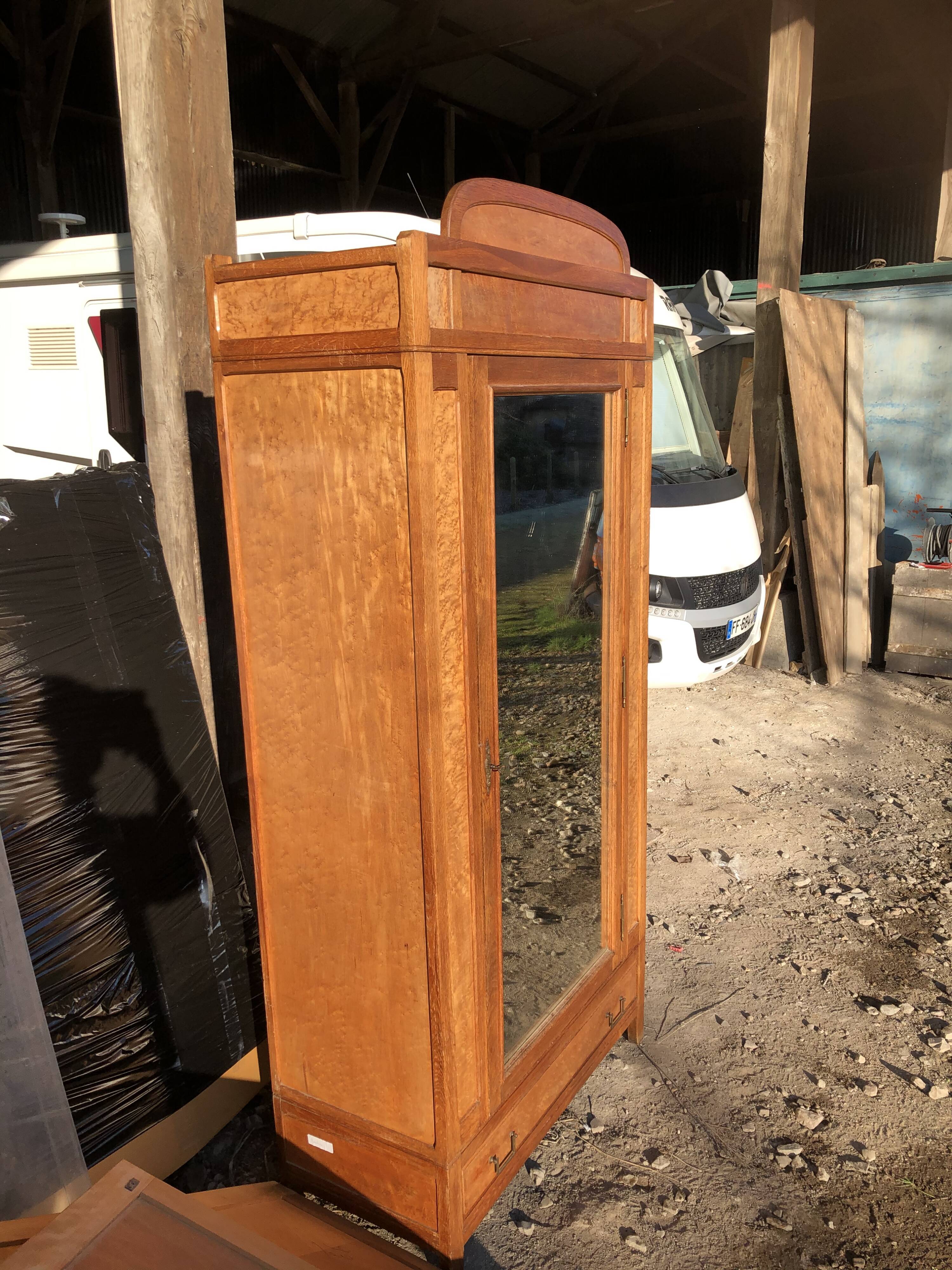 Walnut bramble ice cabinet 1950