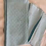Three turquoise towels