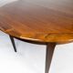 Table à manger en palissandre avec deux plaques d’extension, de design danois des années 1960.
