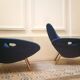 1/2 rare club chairs lounge chair François Letourneur for Maurice Mourra 1955