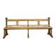 Large oak church pew