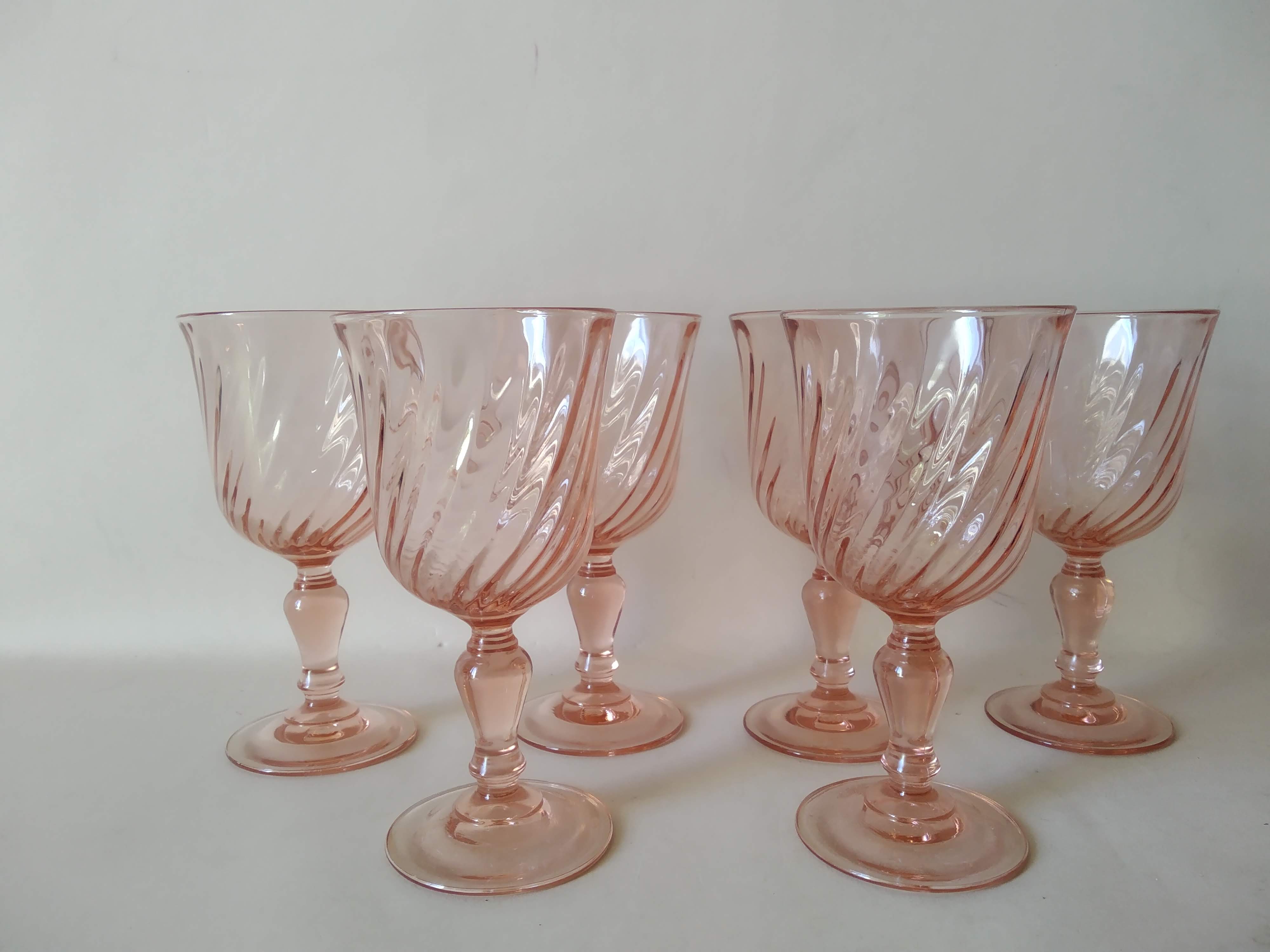 Set 6 stemmed glasses Rosaline Luminarc
