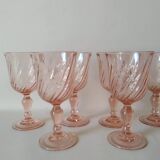 Set 6 stemmed glasses Rosaline Luminarc